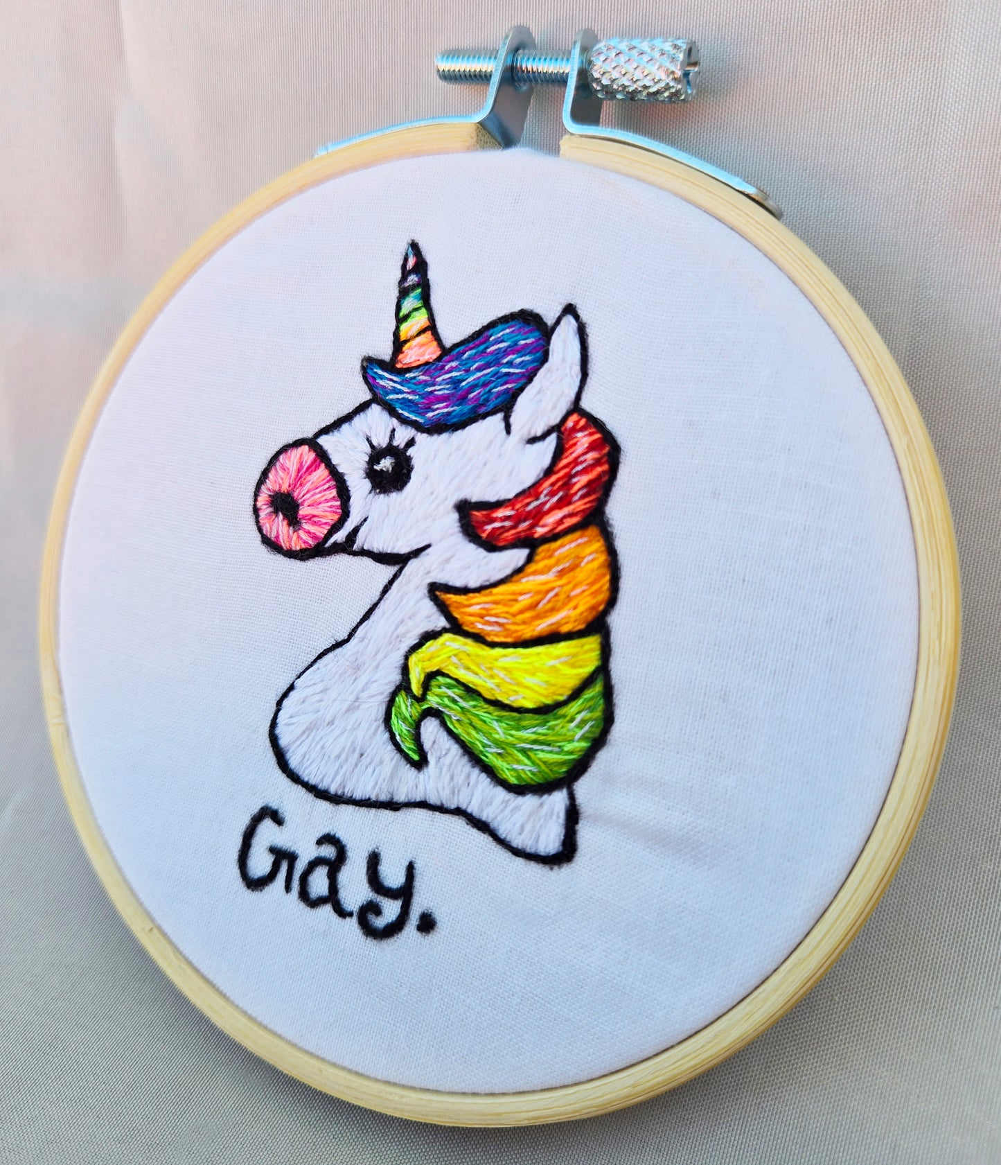 Unicorn Pride Embroidery