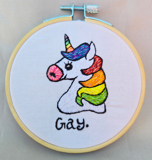 Unicorn Pride Embroidery